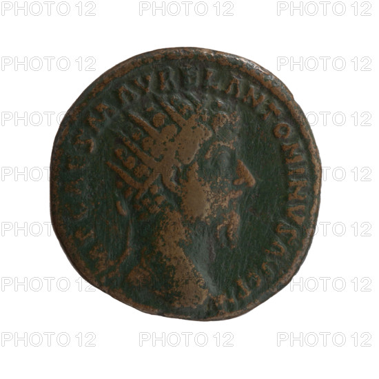 Dupondius, Marcus Aurelius (121–180; Roman emperor 161–180), issuer; obverse: head of Marcus
