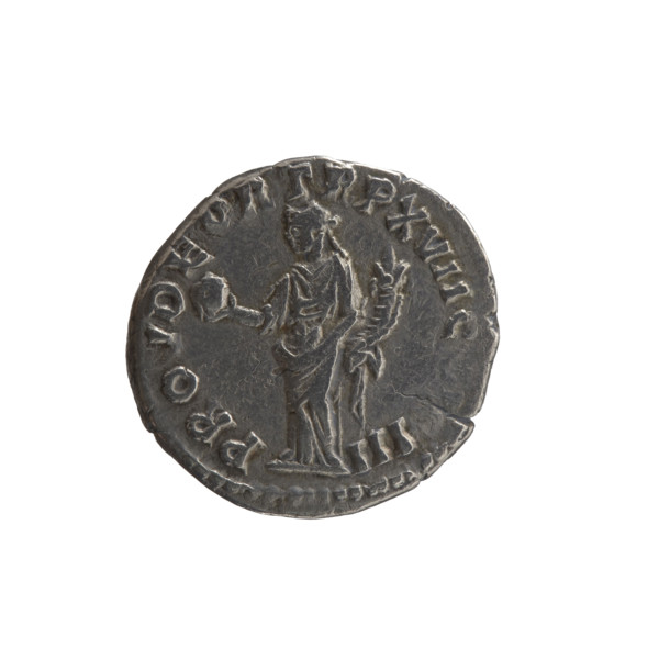 Denarius of Marcus Aurelius (121–180; Roman emperor 161–180), 162–163. Obverse: Head of Marcus
