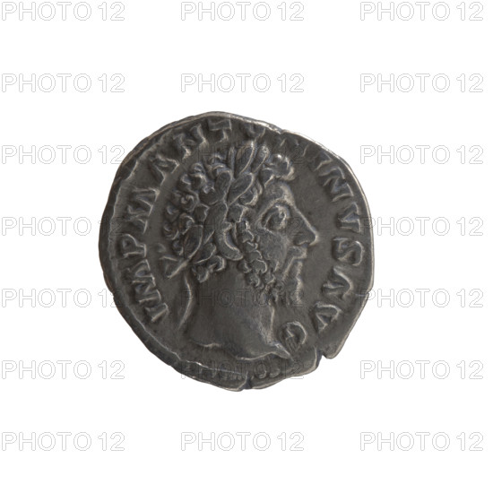 Denarius, Marcus Aurelius (121–180, Roman emperor 161–180), issuer. Obverse: Head of Marcus