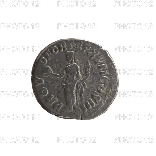 Denarius of Marcus Aurelius (121–180; Roman emperor 161–180). Obverse: Head of Marcus Aurelius