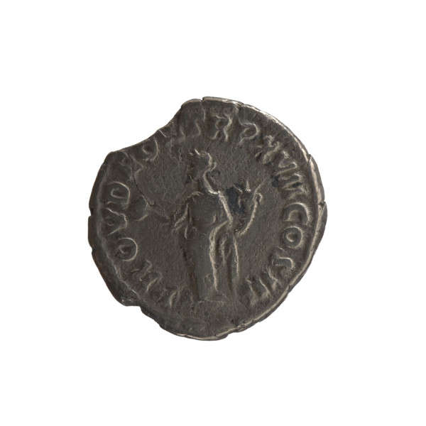 Denarius, Marcus Aurelius (121–180; Roman emperor 161–180), issuer. Obverse: Head of Marcus