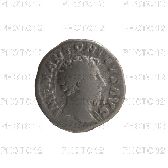 Denarius of Marcus Aurelius (121–180; Roman emperor 161–180), issuer: Marcus Aurelius. Obverse:
