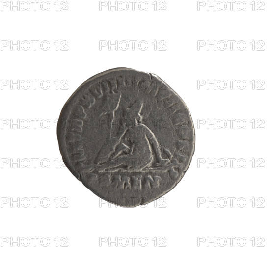 Denarius, Marcus Aurelius (121–180; Roman emperor 161–180) — obverse: head of Marcus Aurelius bare,