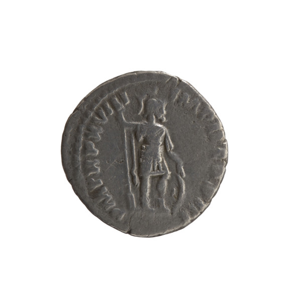 Denarius, Marcus Aurelius (121–180; Roman emperor 161–180) — obverse: head of Marcus Aurelius