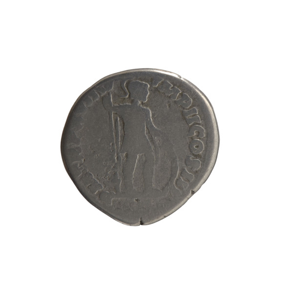 Denarius, Marcus Aurelius (121–180; Roman emperor 161–180), obverse: head of Marcus Aurelius