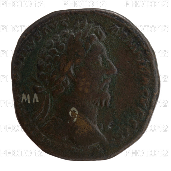 sestertius, Marcus Aurelius (121–180; Roman emperor 161–180), issuer: Marcus Aurelius; obverse: