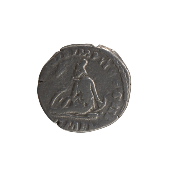 Denarius of Marcus Aurelius (ruled 161–180). Obverse: head of Marcus Aurelius bare to the right,