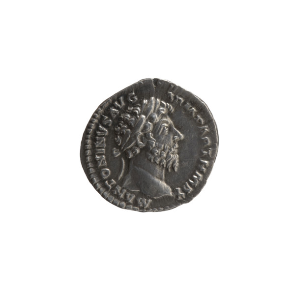 Denarius, Marcus Aurelius (121–180; Roman emperor 161–180), issuer: Marcus Aurelius. Obverse: Head