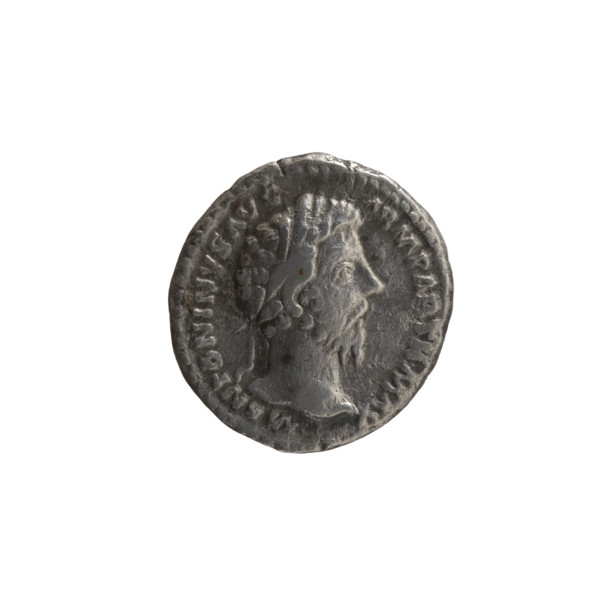 Denarius, Marcus Aurelius (121–180; Roman emperor 161–180), issuer: Marcus Aurelius. Obverse: Head