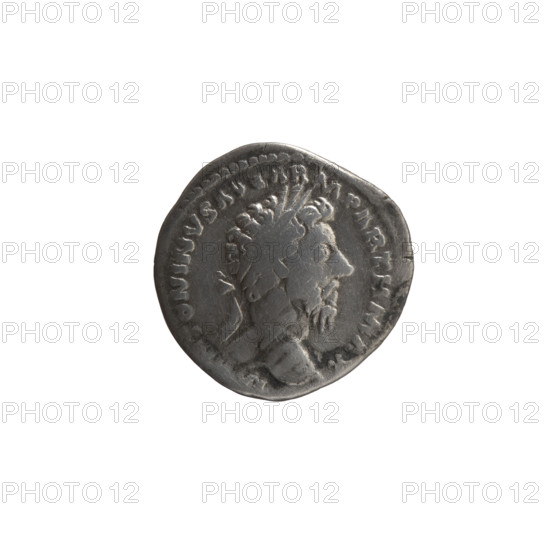 Denarius, Marcus Aurelius (121–180; Roman emperor 161–180), issuer: Marcus Aurelius. Obverse: Head