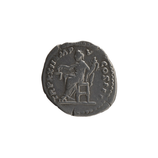 Denarius, Marcus Aurelius (121–180; Roman emperor 161–180), issuer. Obverse: Head of Marcus