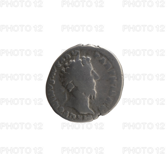 Denarius of Marcus Aurelius (121–180; Roman emperor 161–180), 166–167, Rome. Obverse: Head of
