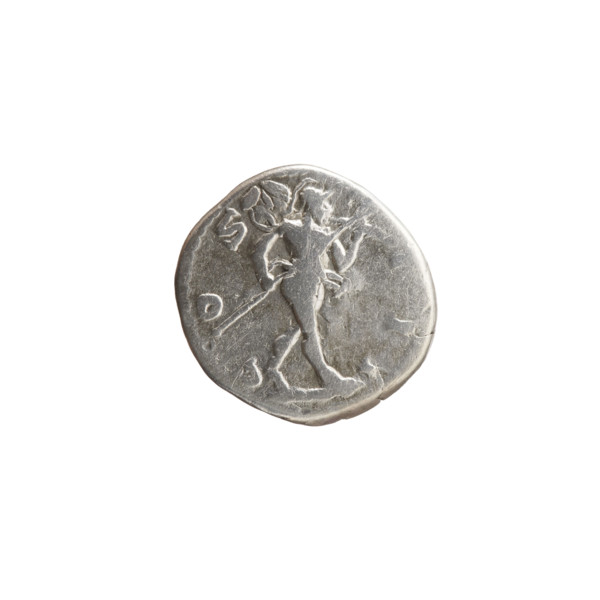 Denarius, Marcus Aurelius (121–180; Roman emperor 161–180) — Obverse: Head of Marcus Aurelius with