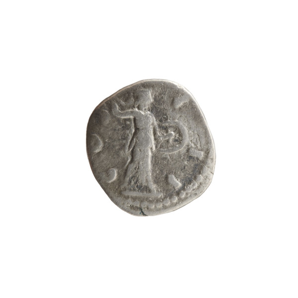 Denarius, Marcus Aurelius (121–180; Roman emperor 161–180), obverse: head of Marcus Aurelius with