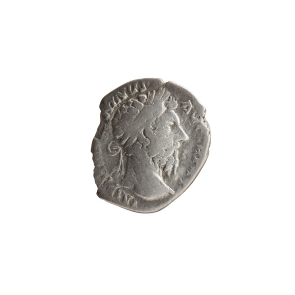 Denarius, Marcus Aurelius (121–180; Roman emperor 161–180), issuer Marcus Aurelius — obverse: head