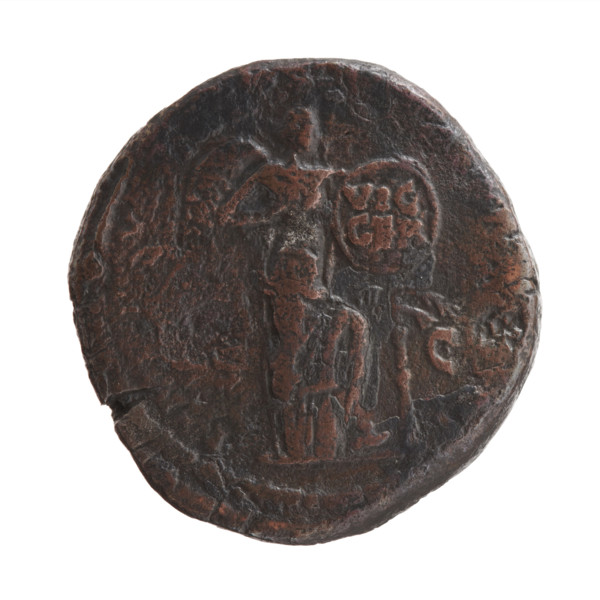 Sestertius of Marcus Aurelius (121–180; Roman emperor 161–180), issuer: Marcus Aurelius. Obverse: