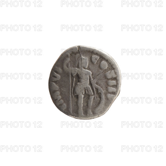 Denarius, Marcus Aurelius (121–180; Roman emperor 161–180) — obverse: head of Marcus Aurelius with