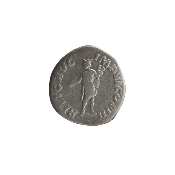 Denarius of Marcus Aurelius (121–180; Roman emperor 161–180), 173–174. Obverse: Head of Marcus