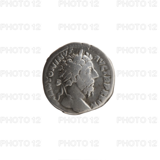 Denarius of Marcus Aurelius (121–180; Roman emperor 161–180), 174–175. Obverse: Head of Marcus