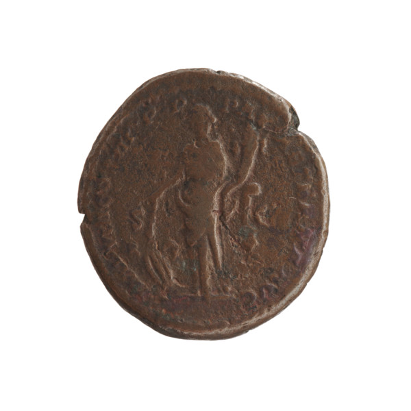Obverse: Head of Marcus Aurelius with a laurel wreath facing right, inscription INVS AVG - GER, RM