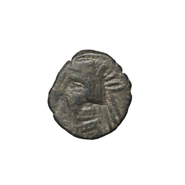 Bronze coin of Gotarzes II (king of the Parthians; 40–51). Obverse: head of Gotarzes II in diadem