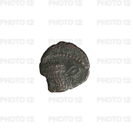 Bronze coin of Gotarzes II (King of the Parthians; 40–51). Obverse: head of Gotarzes II in a diadem