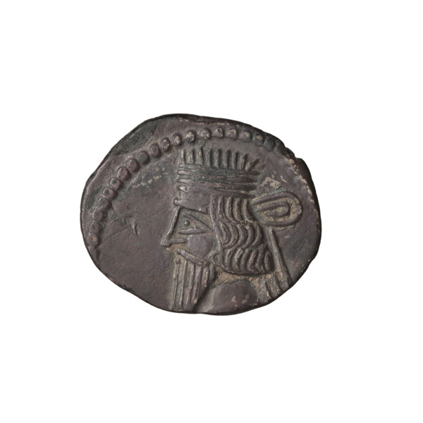Drachma, Vologases I (51–79). Obverse: bust of Vologases I wearing a diadem, king facing left.