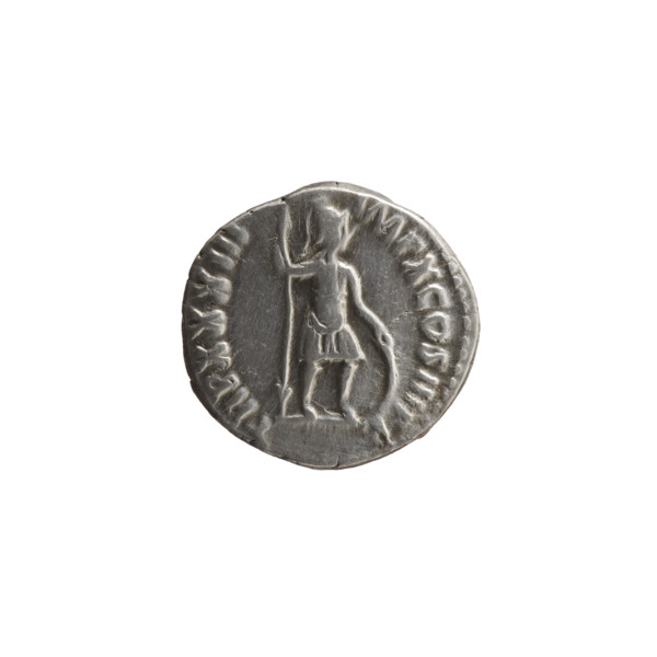 Denarius, Marcus Aurelius (121–180; Roman emperor 161–180), issuer. Obverse: Head of Marcus