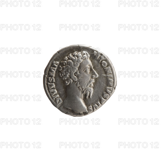 Denarius, posthumous issue for Marcus Aurelius (121–180; Roman Emperor 161–180), issued by Commodus