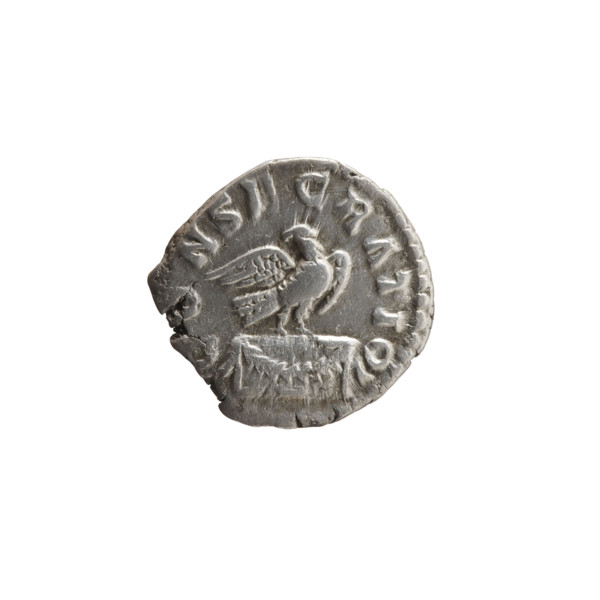 Denarius, posthumous issue for Marcus Aurelius (121–180; Roman emperor 161–180) by Commodus