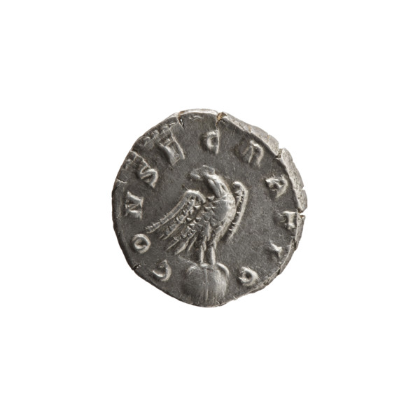 Denarius, Marcus Aurelius (121–180; Roman emperor 161–180), posthumously issuing Commodus (161–192;