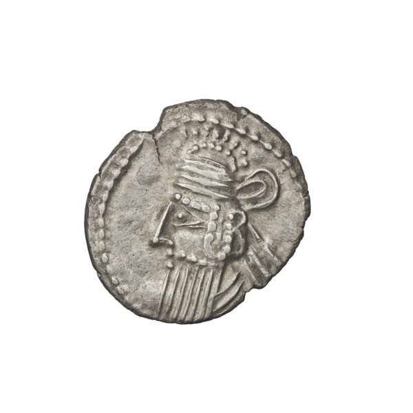 drachma, Vologases III (105–147); Arsakes I (King of Parthians; ca. 247–217 BC) — iconography: bows