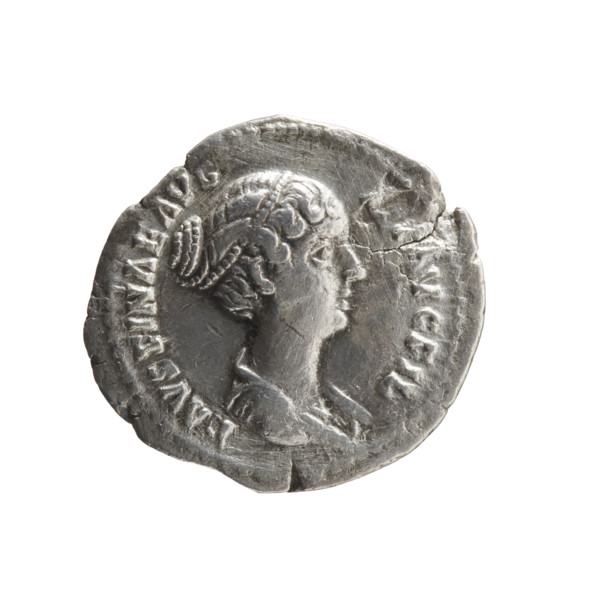 Denarius of Faustina the Younger (ca. 130–176; Roman empress 161–176; Augusta), ca. 147–161, Rome,