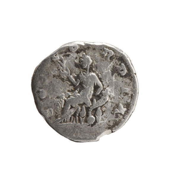 Denarius of Faustina the Younger (ca. 130–176; Roman empress 161–176; Augusta 147–161). Obverse:
