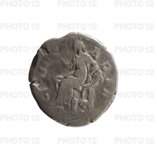 Denarius of Faustina the Younger (ca. 130–176; Roman empress 161–176; Augusta 147–161). Obverse: