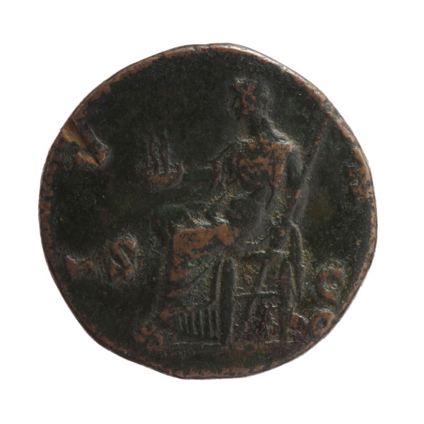 Draped bust of Faustina II facing right, inscription 'FAVSTINA AVG - VSTA AVG PII F' around;