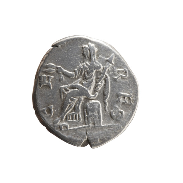 Denarius, Faustina the Younger (ca. 130–176; Roman empress 161–176), Marcus Aurelius (121–180;