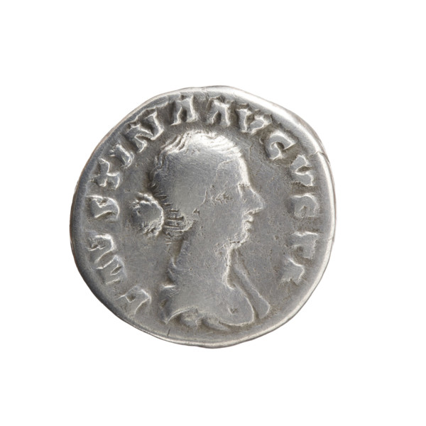 Denarius, Marcus Aurelius (121–180), issuer; Faustina the Younger (ca. 130–176), personifications: