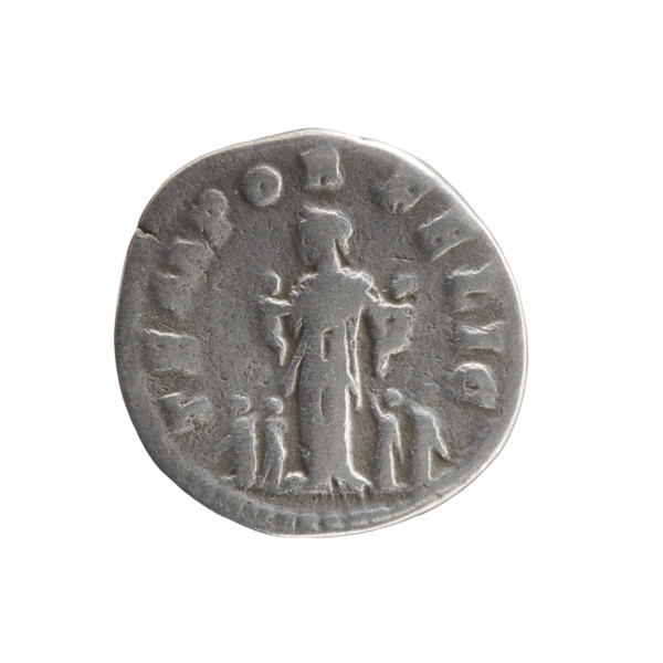 Denarius, Marcus Aurelius (121–180), issuer; Faustina the Younger (ca. 130–176), personifications: