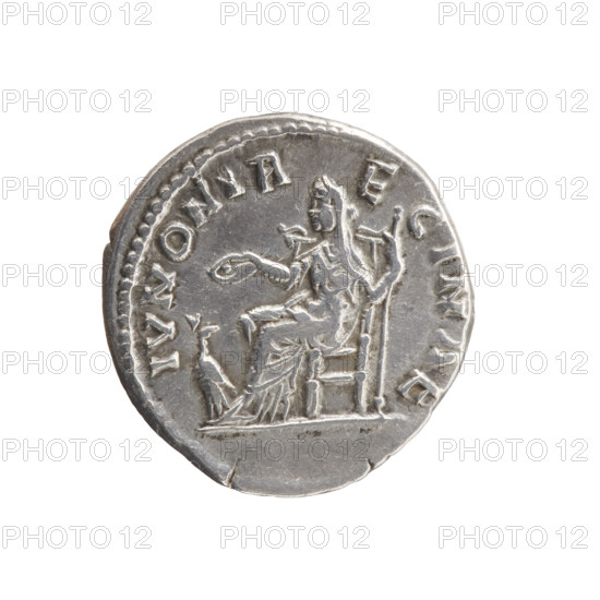 Denarius of Faustina the Younger (ca. 130–176), issued under Marcus Aurelius (121–180). Obverse:
