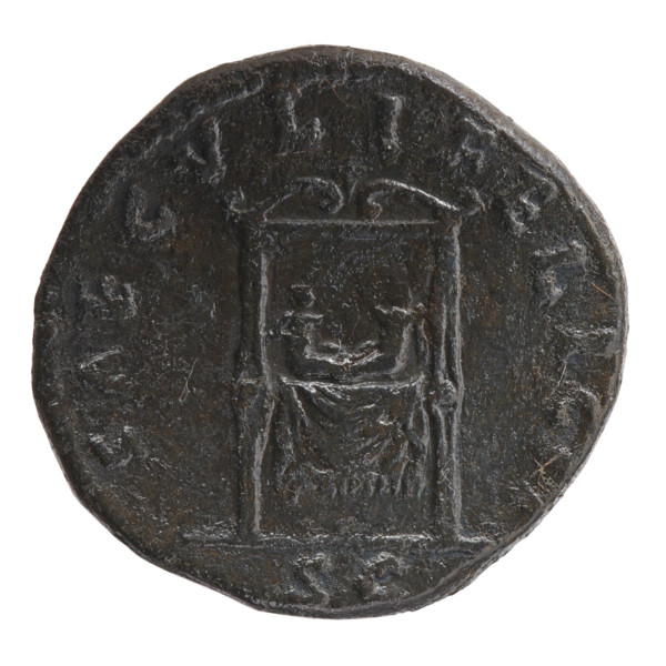 sestertius, Faustina the Younger (ca. 130–176; Roman empress 161–176), Marcus Aurelius (121–180;