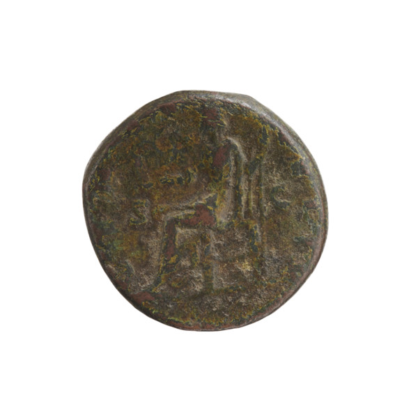 Bust of Faustina II in drapery facing right, inscription 'FAVSTINA·AVGVS' all around; reverse: