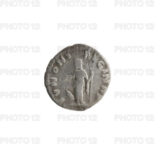 Denarius of Faustina the Younger (ca. 130–176), Marcus Aurelius (issuer). Obverse: Bust of Faustina
