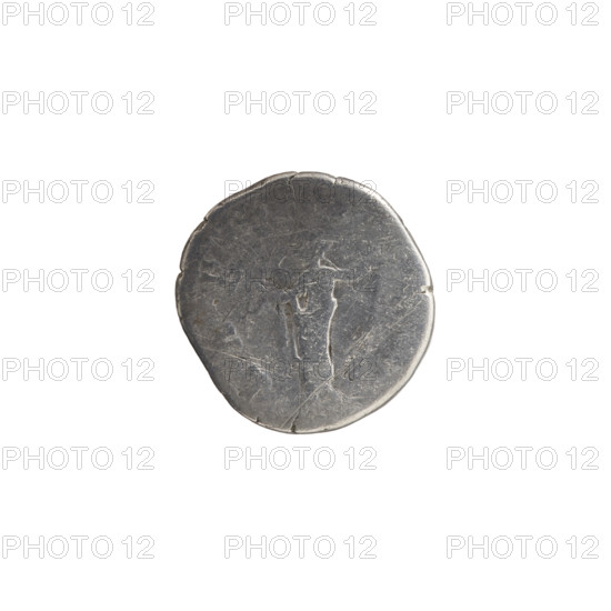 Denarius of Faustina the Younger (ca. 130–176), Roman empress (161–176); Marcus Aurelius (121–180),