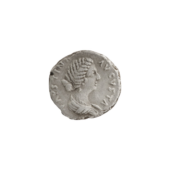 Denarius (hybrid), Faustina the Younger (ca. 130–176; Roman empress 161–176), Marcus Aurelius