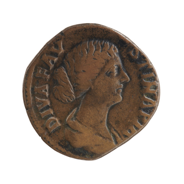sestertius, Faustina the Younger (ca. 130–176; Roman empress 161–176) (posthumous), Marcus Aurelius