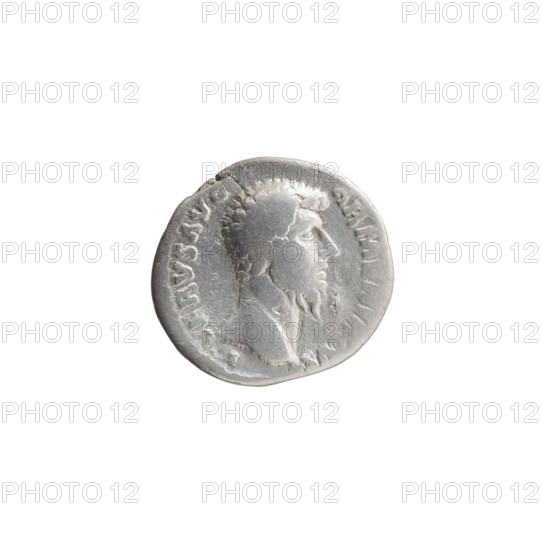 Denarius of Lucius Verus (130–169; Roman emperor 161–169). Obverse: head of Lucius Verus bare,