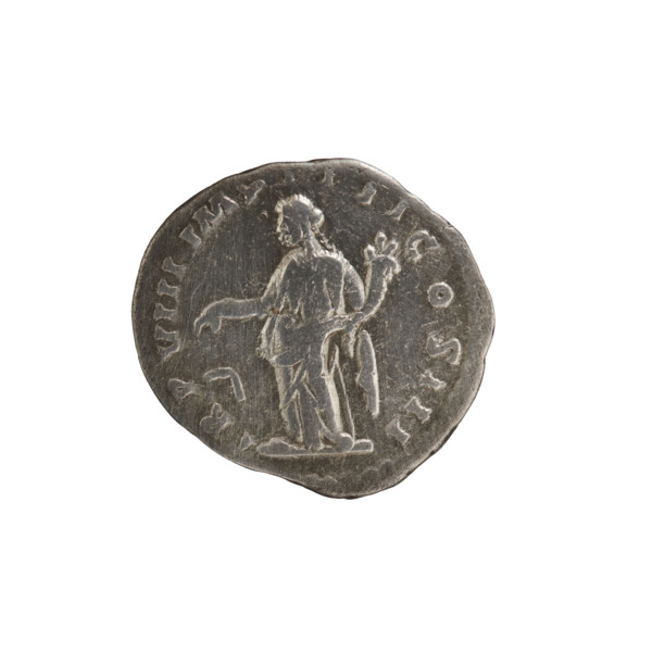 Denarius of Lucius Verus (130–169), Roman emperor 161–169; issuer: Lucius Verus. Obverse: head of
