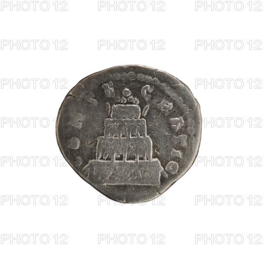 Denarius, Lucius Verus (130–169; Roman emperor 161–169), posthumous; Marcus Aurelius (121–180;