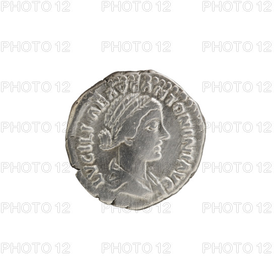 Denarius of Lucilla (149–182; Roman empress 164–169) issued under Lucius Verus (130–169; Roman